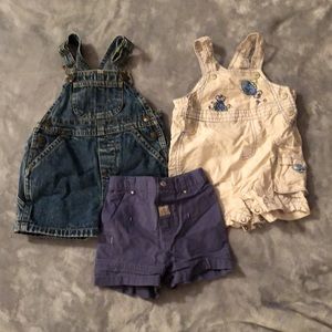 Overall Shorts